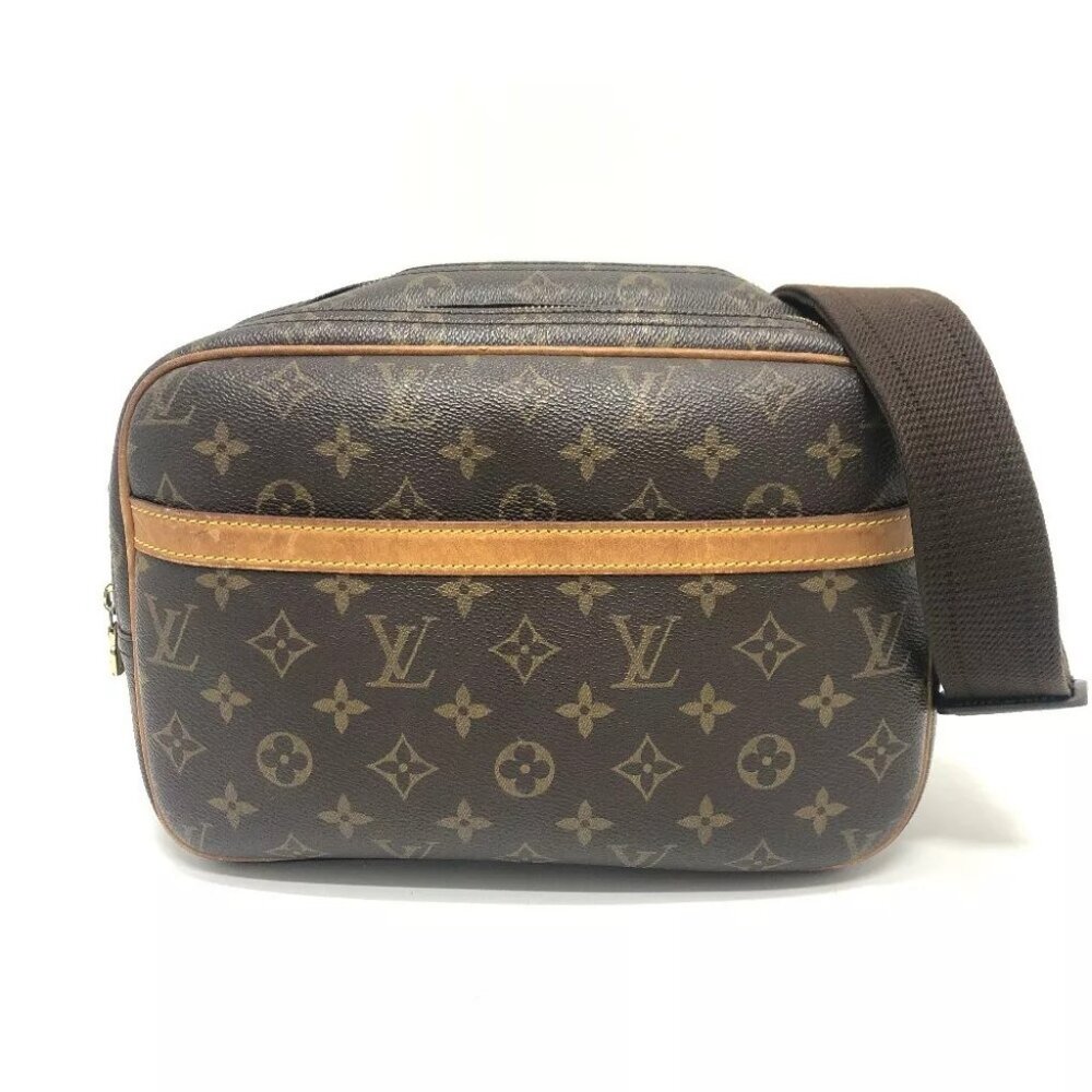 LOUIS VUITTON Monogram ReporterPM Double Zip Crossbody Bag Shoulder Bag